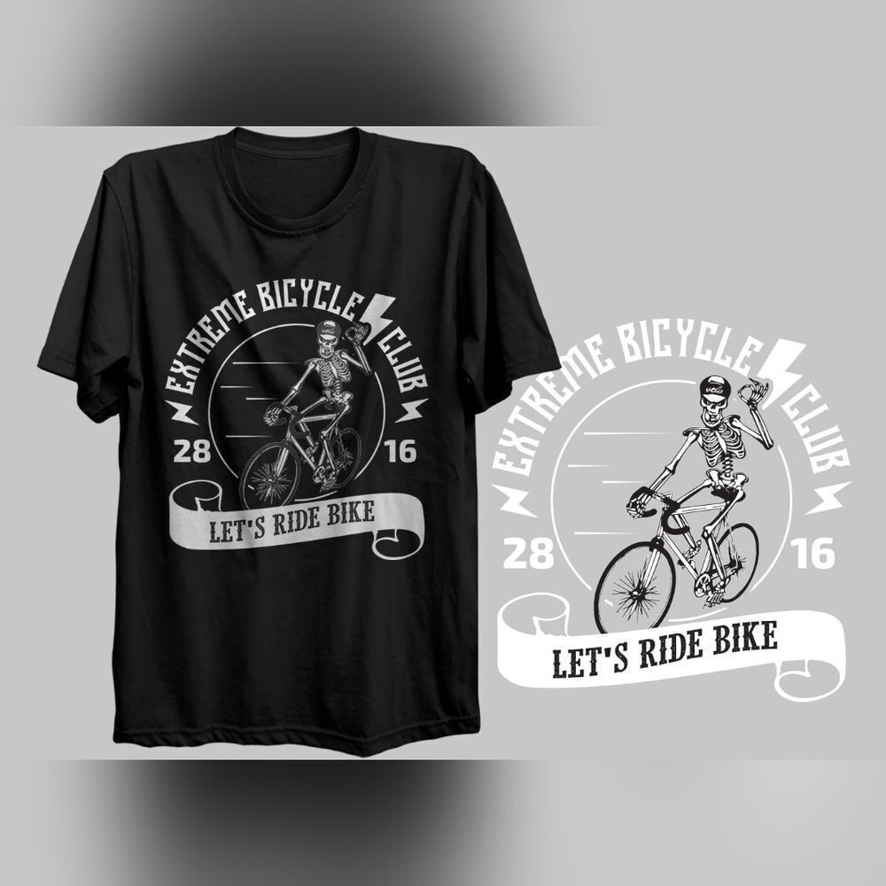 Bicycle Short Sleeve T-shirt Apparel Unisex Size Bike Enthusiast Theme